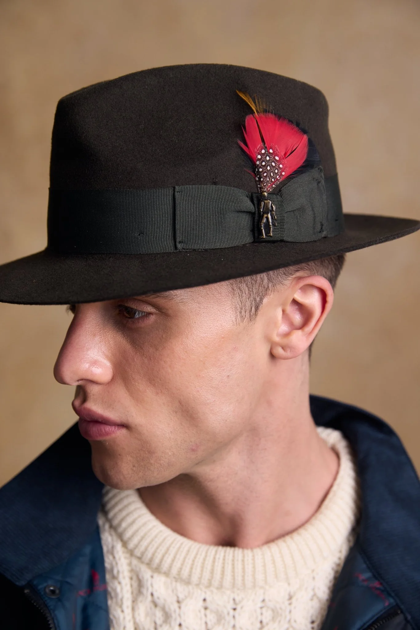 Kildare Felt Trilby Hat - Olive - Image 3