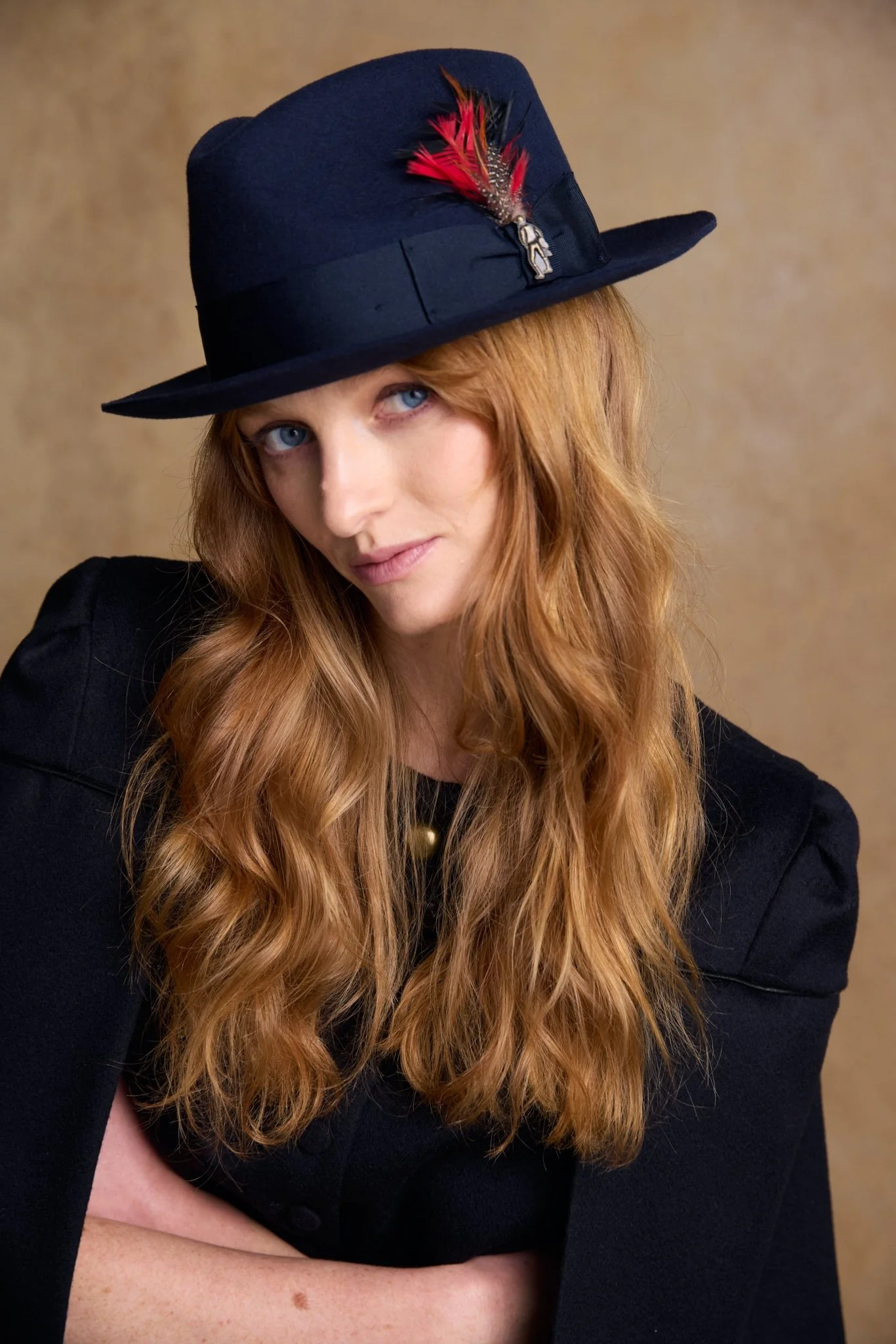 Kildare Felt Trilby Hat - Navy - Image 5