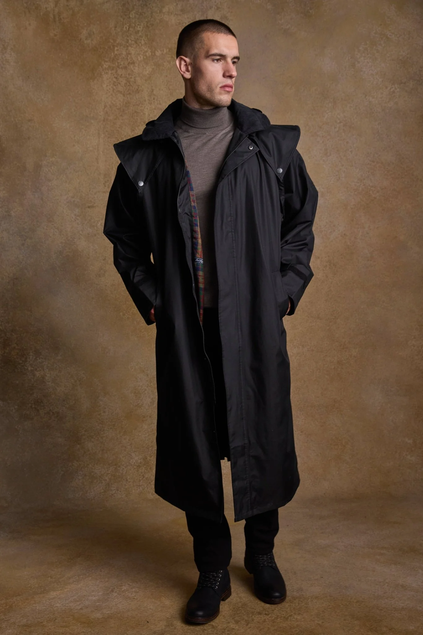 Lambourne Waterproof Coat - Black - Image 4