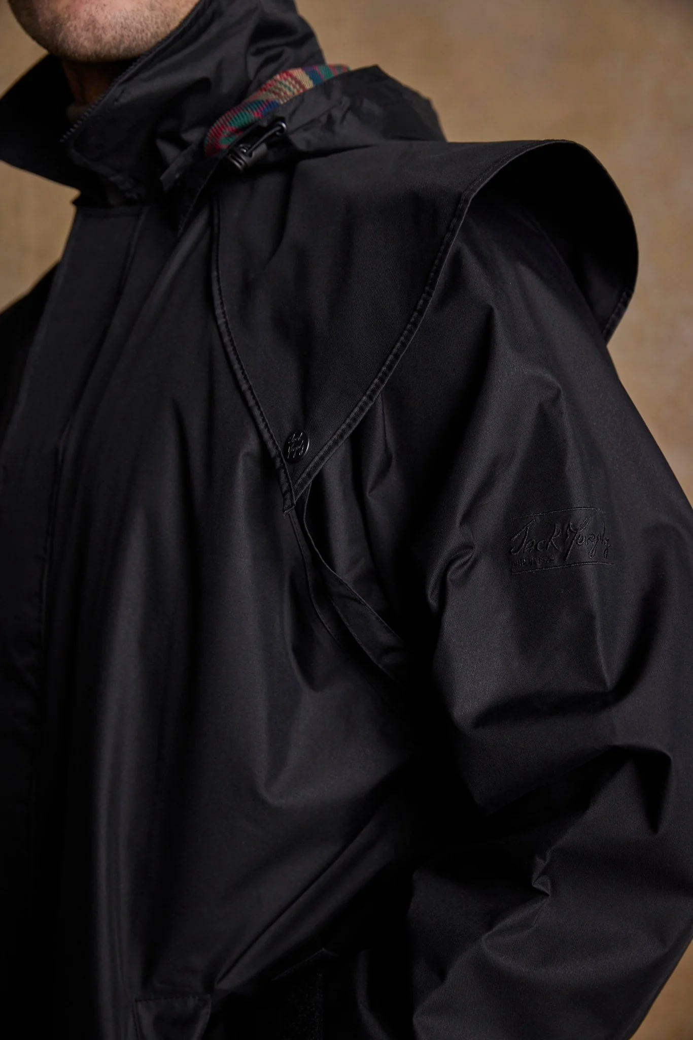 Lambourne Waterproof Coat - Black - Image 8