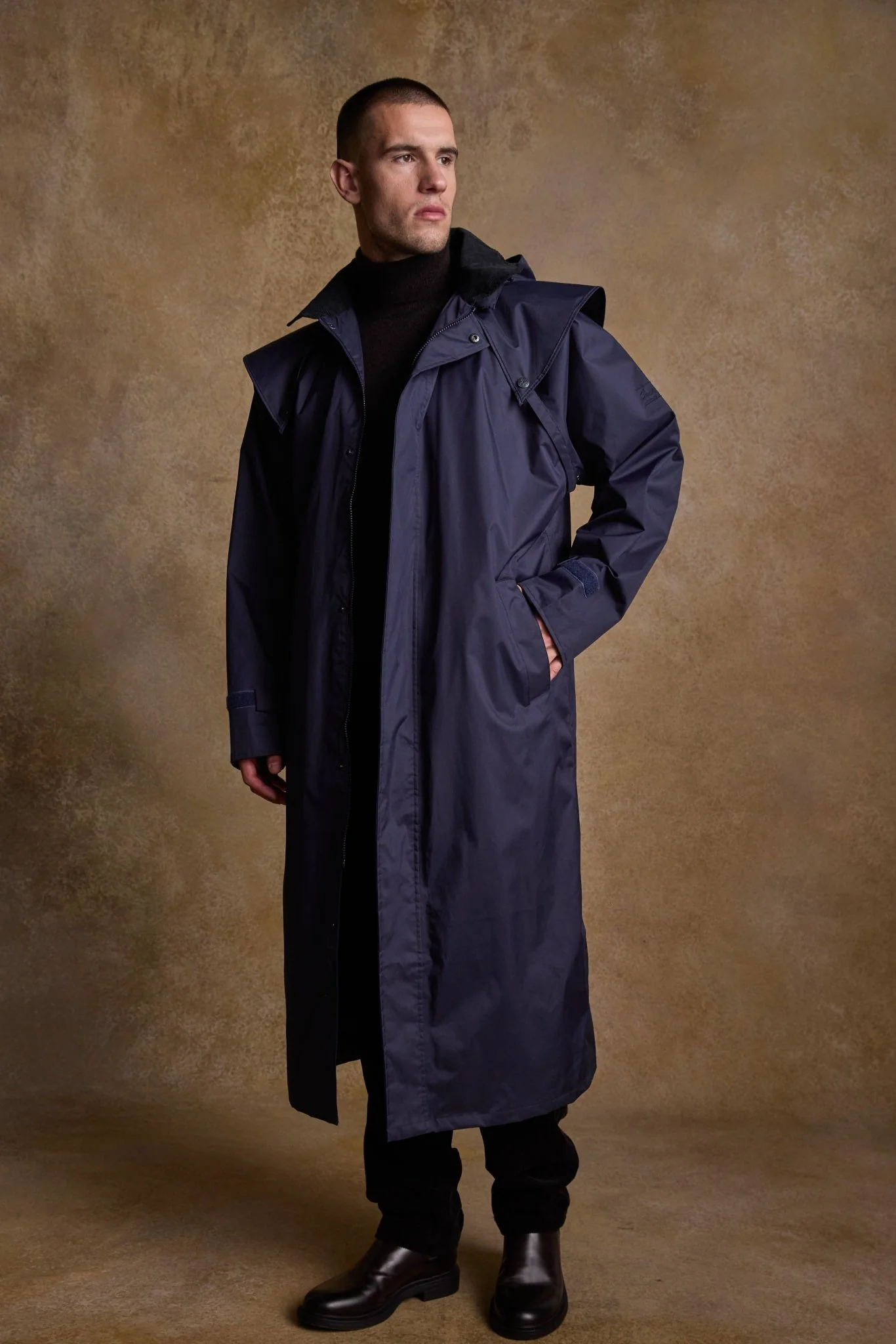 Lambourne Waterproof Coat - Navy - Image 4