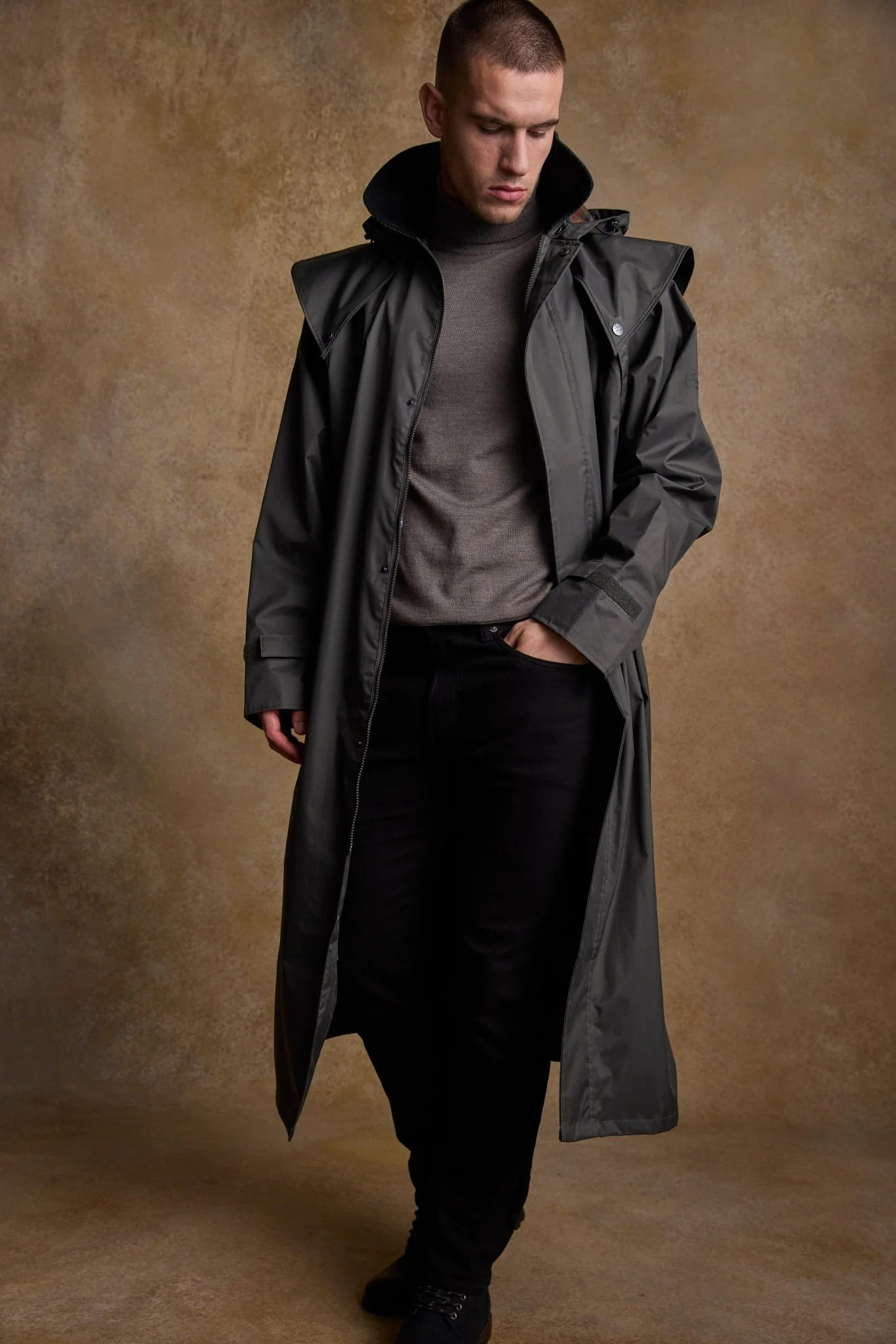 Lambourne Waterproof Coat - Olive - Image 5