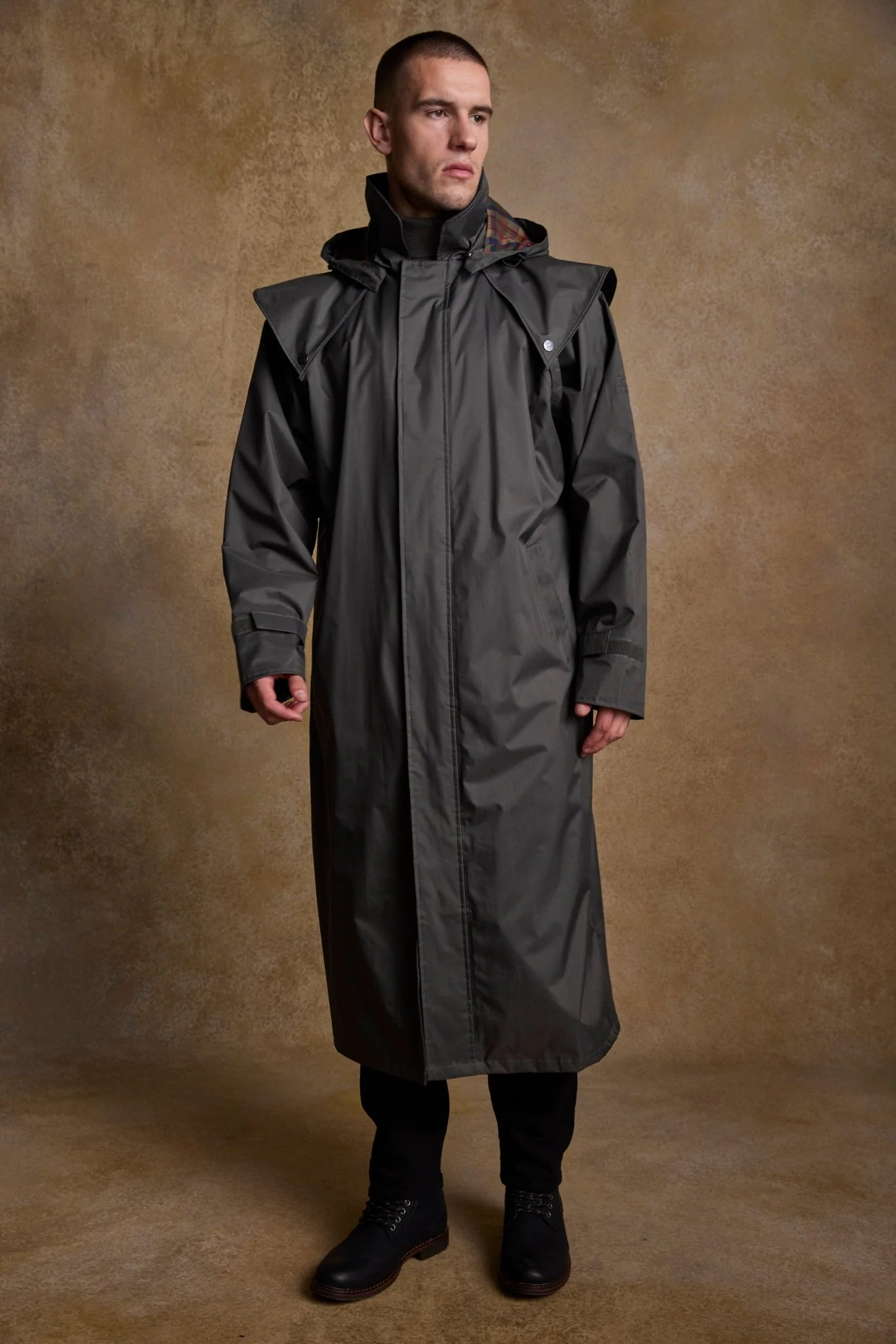 Lambourne Waterproof Coat - Olive - Image 9