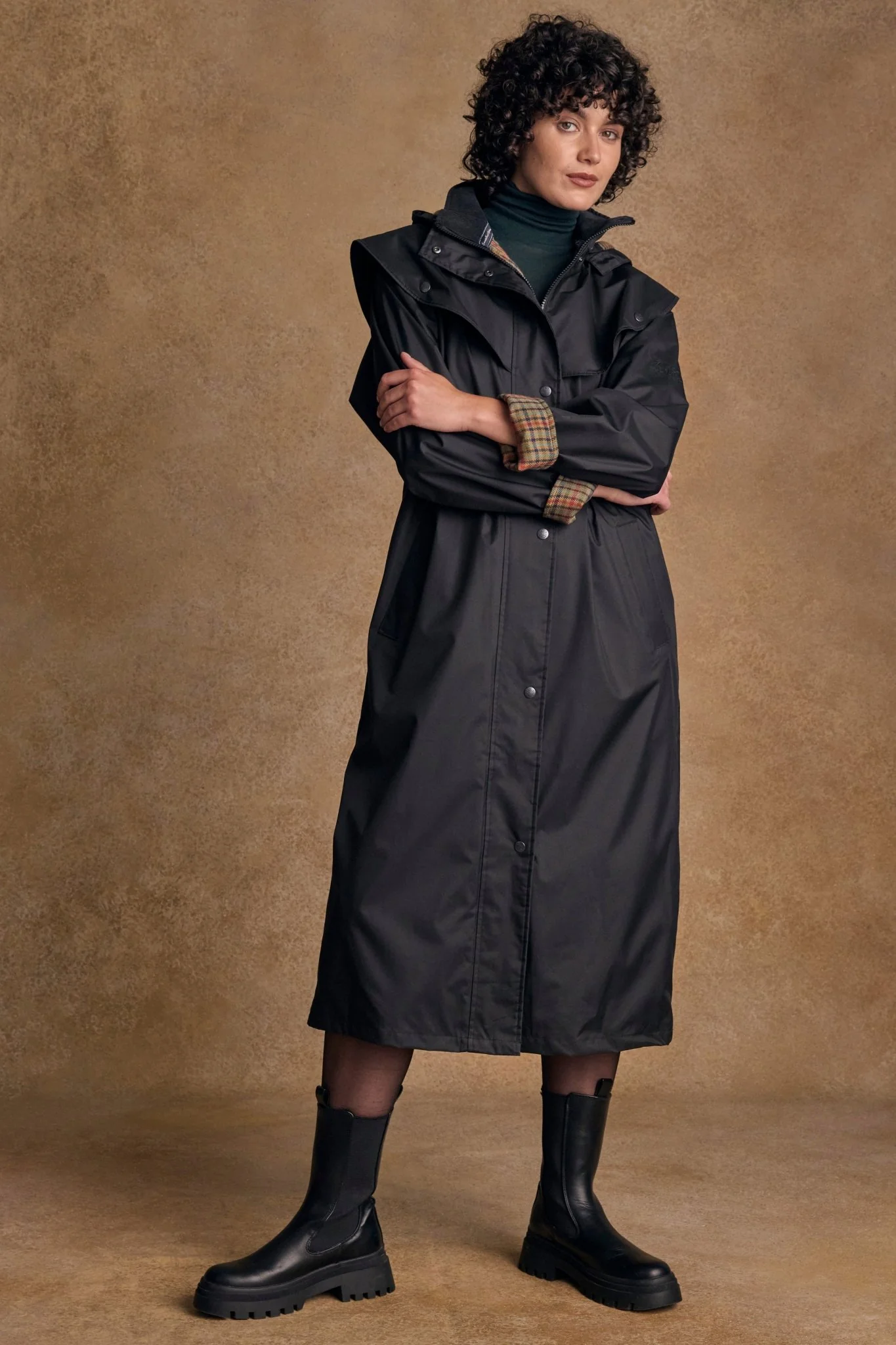 Malvern Waterproof Coat - Black - Image 4