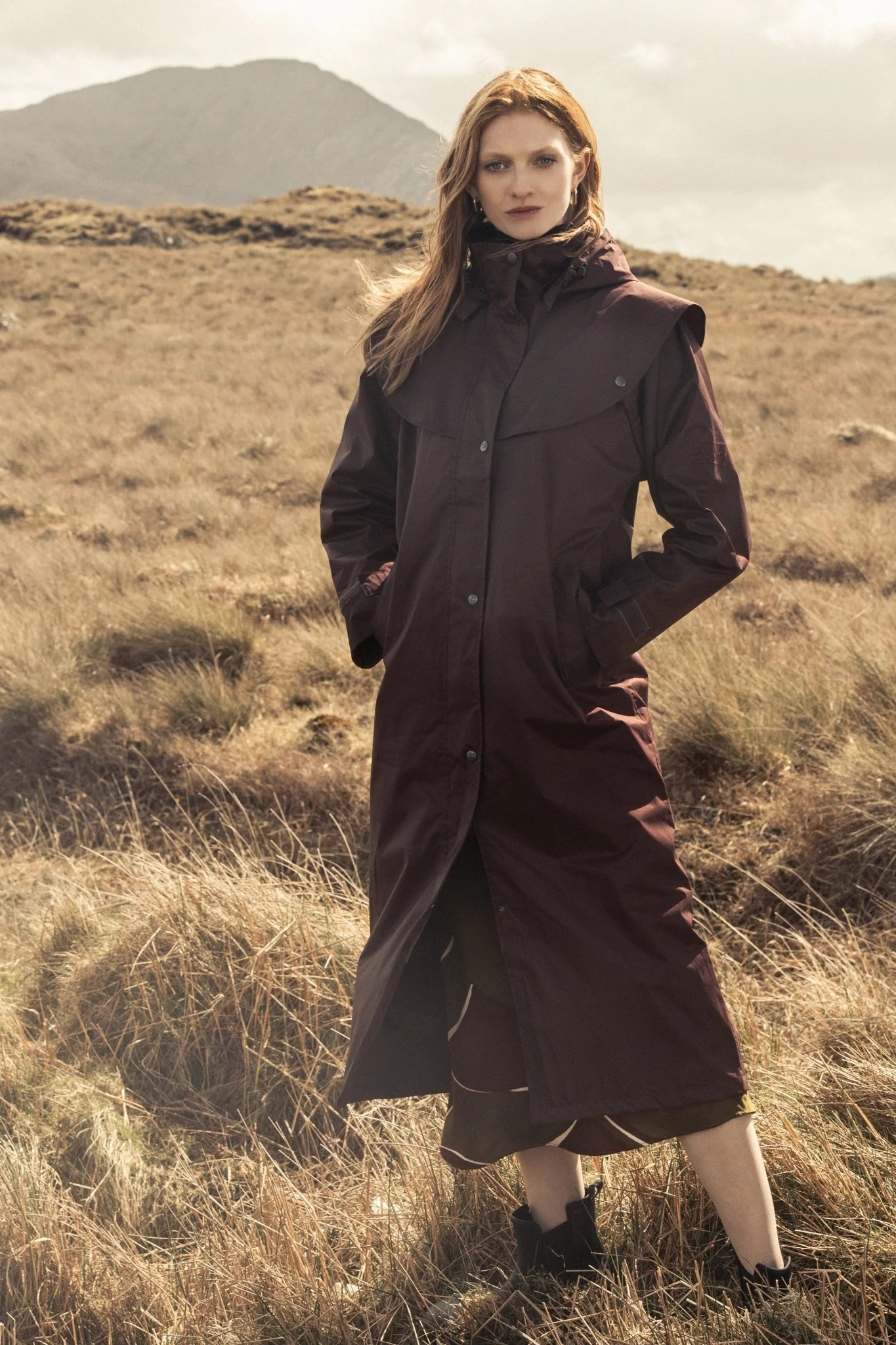 Malvern Waterproof Coat - Deep Claret - Image 7