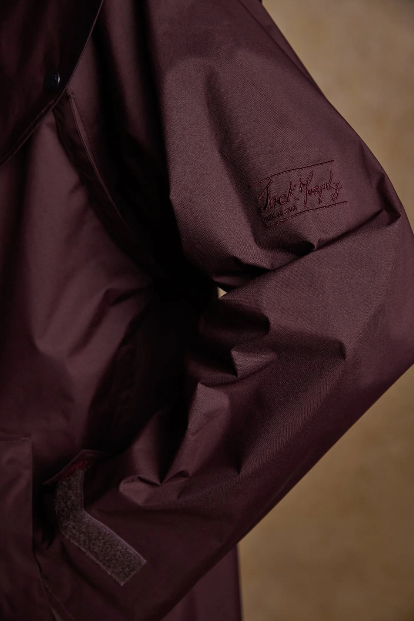 Malvern Waterproof Coat - Deep Claret - Image 8