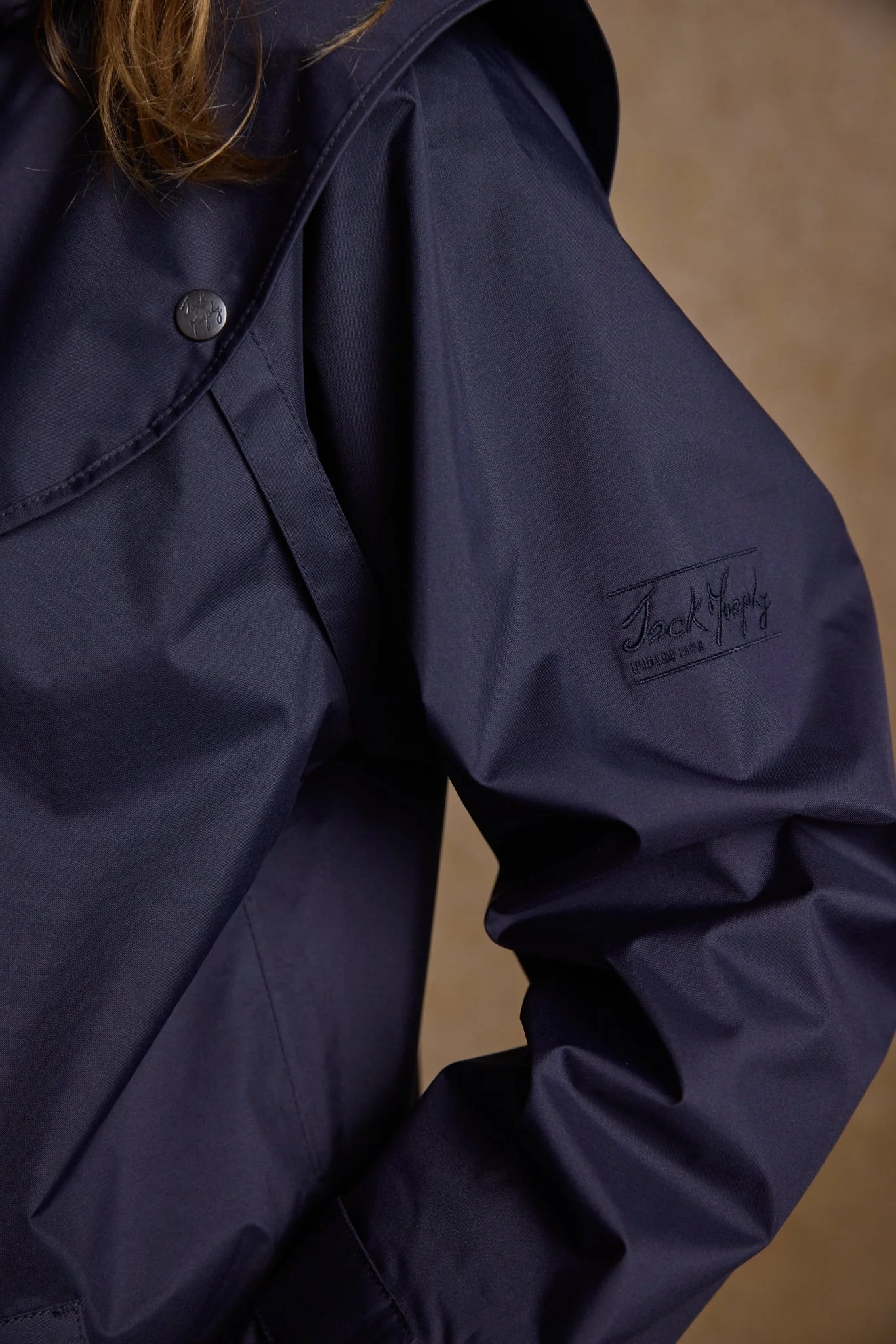 Malvern Waterproof Coat - Navy - Image 4
