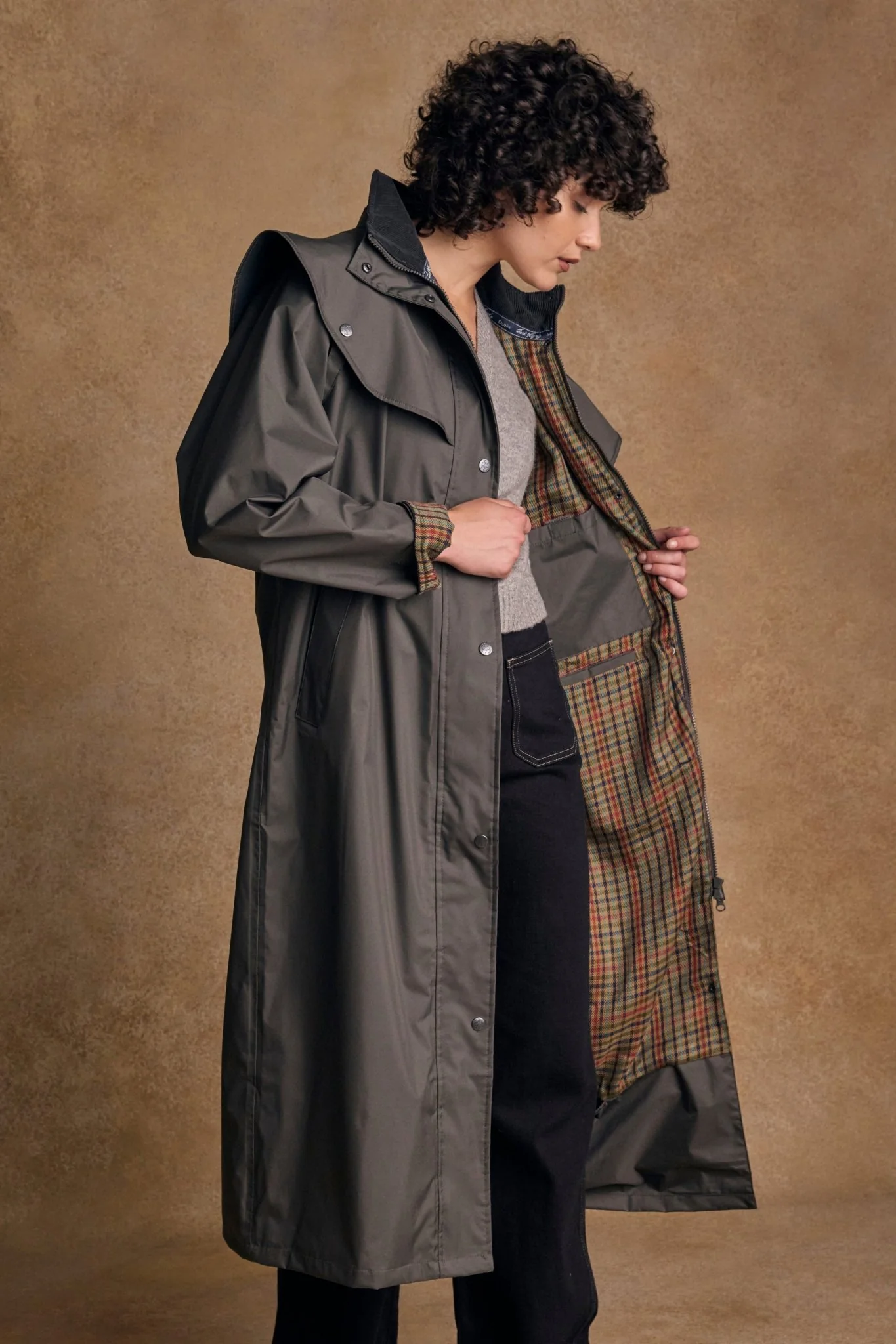 Malvern Waterproof Coat - Olive - Image 4