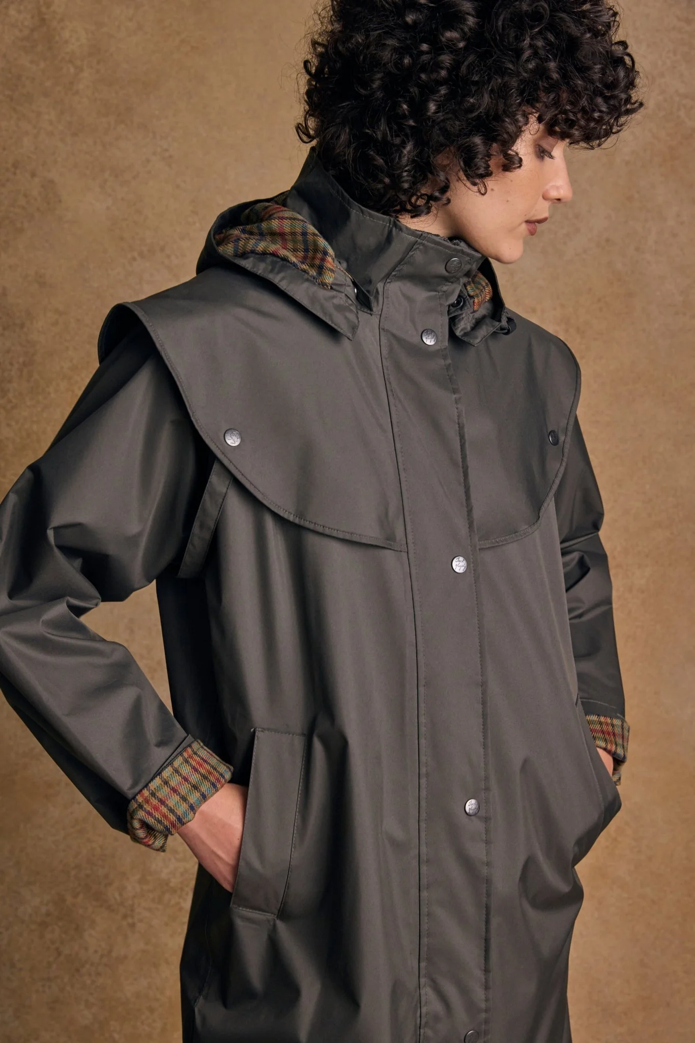 Malvern Waterproof Coat - Olive - Image 8