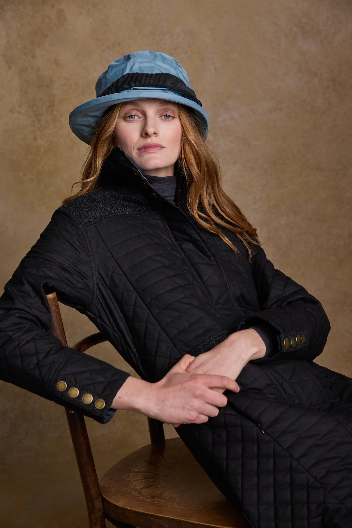Malvern Waterproof Hat - Smoke Blue - Image 3