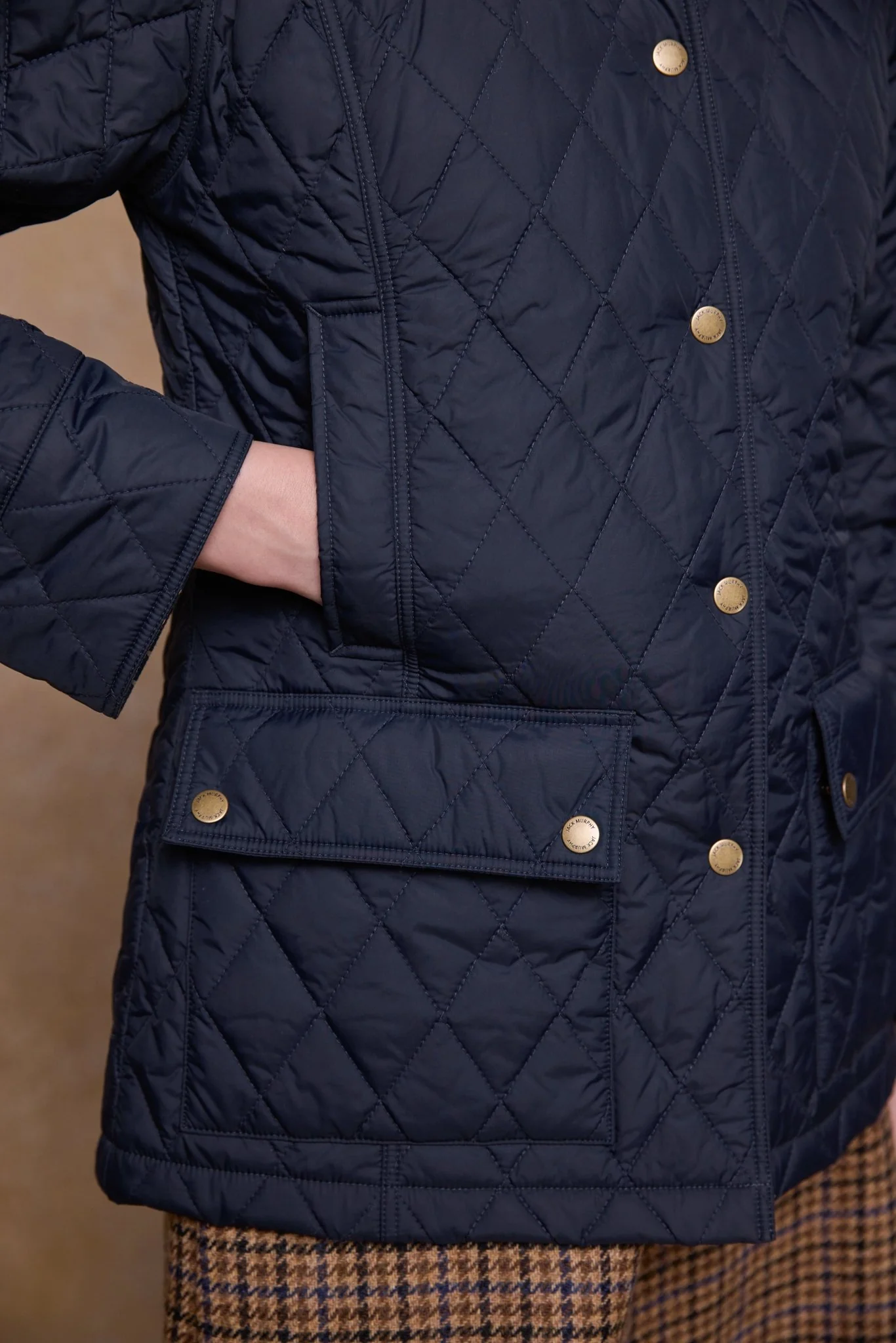 Molly Quilted Jacket - Navy - Image 4