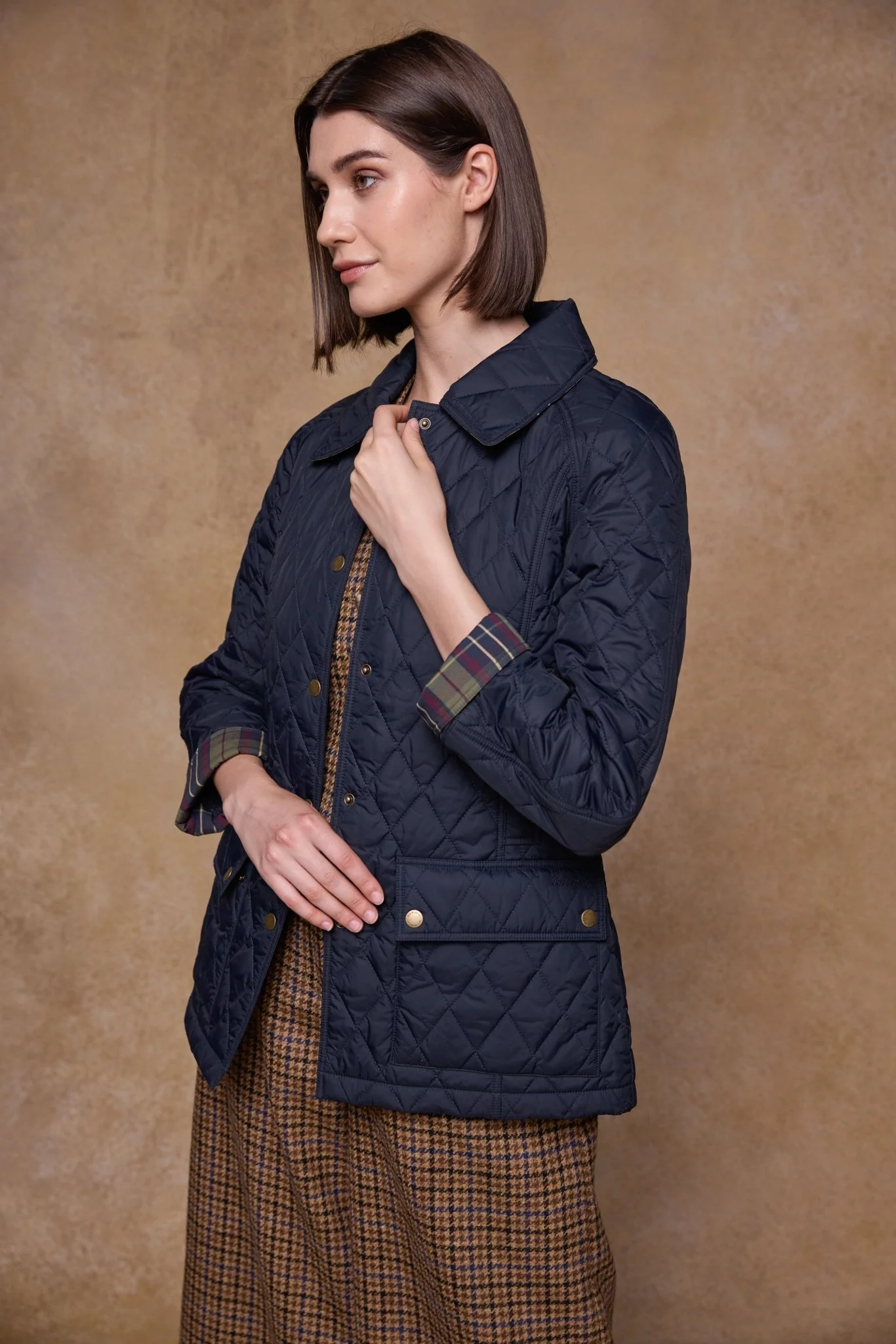 Molly Quilted Jacket - Navy - Image 5
