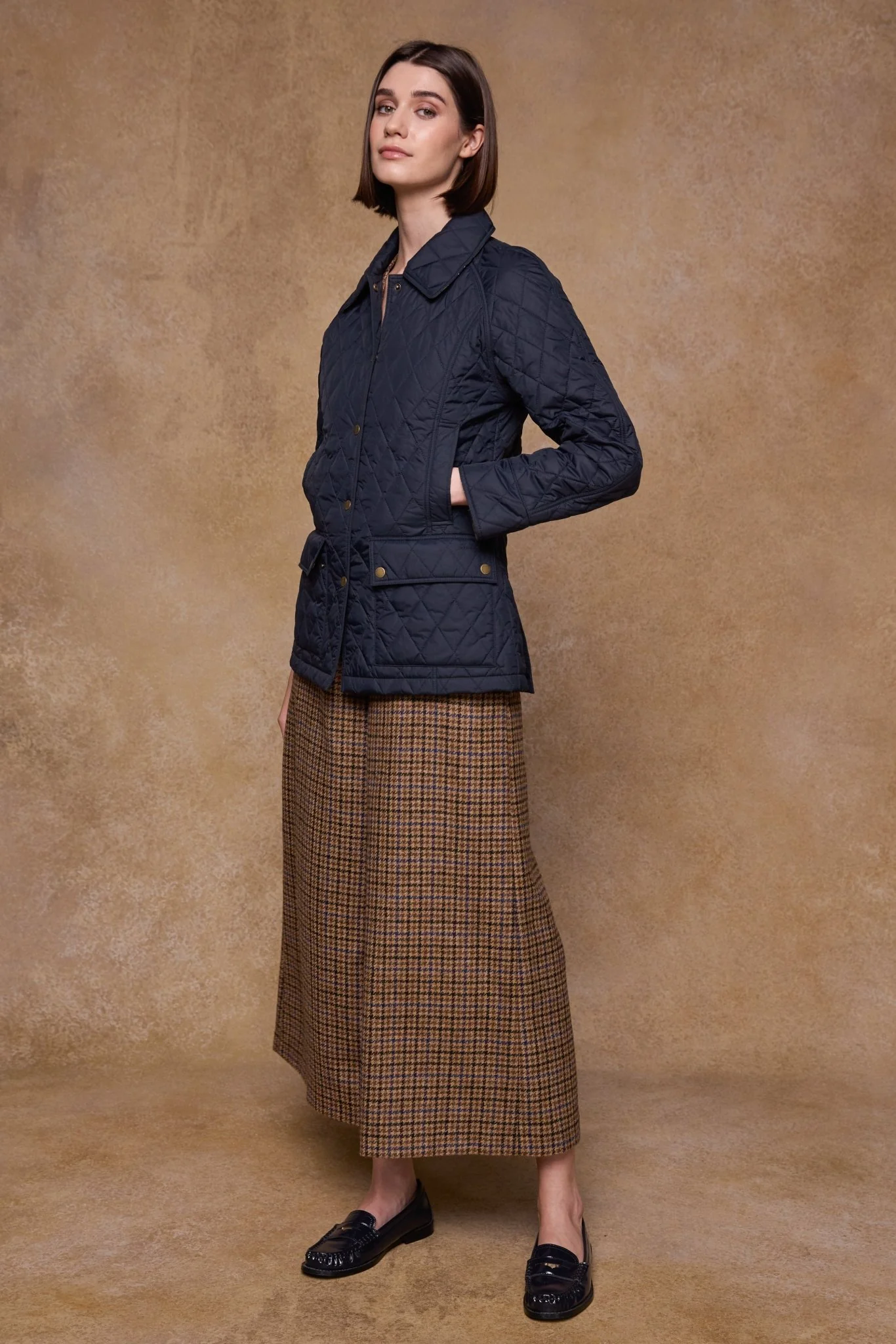 Molly Quilted Jacket - Navy - Image 8