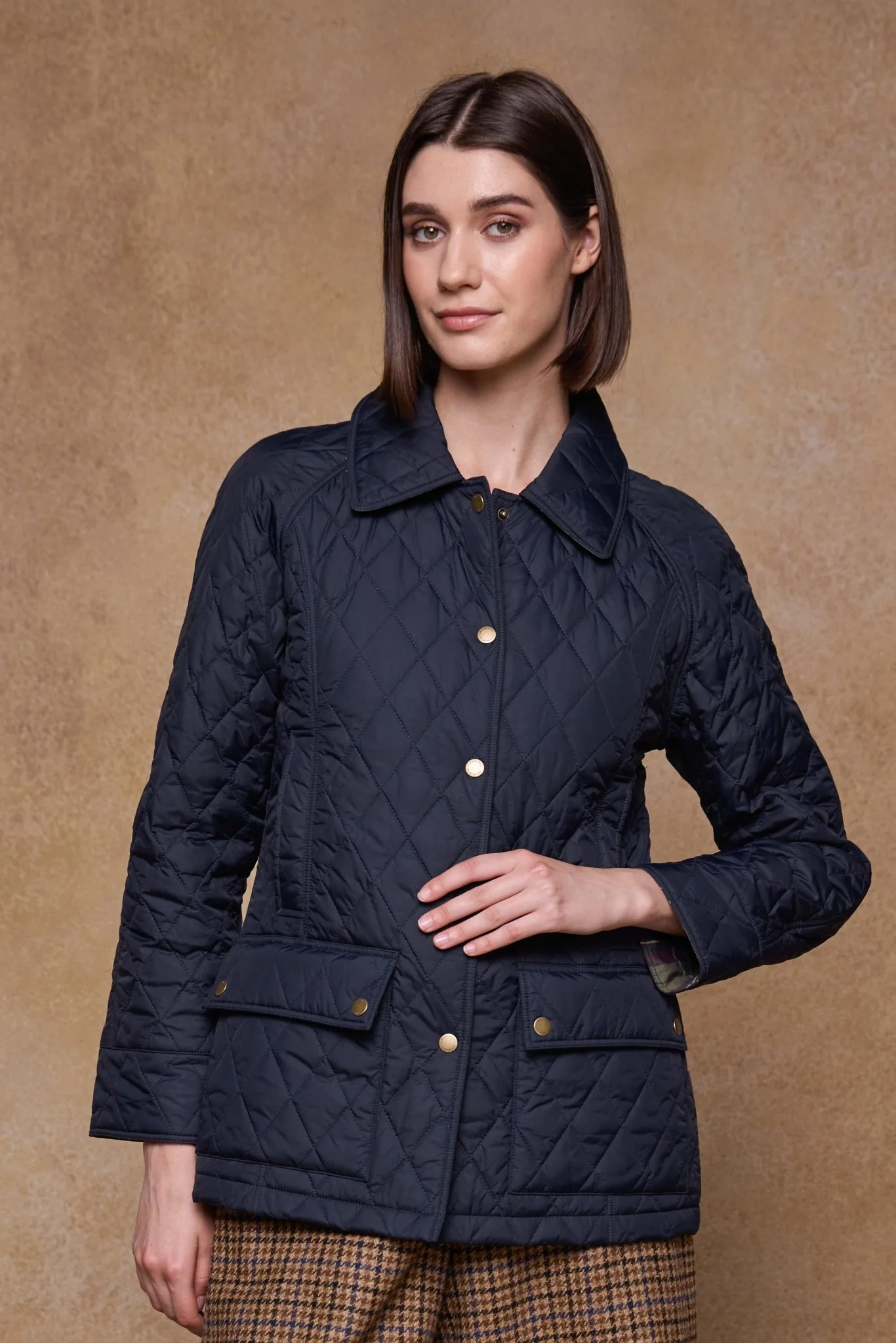 Molly Quilted Jacket - Navy - Image 9