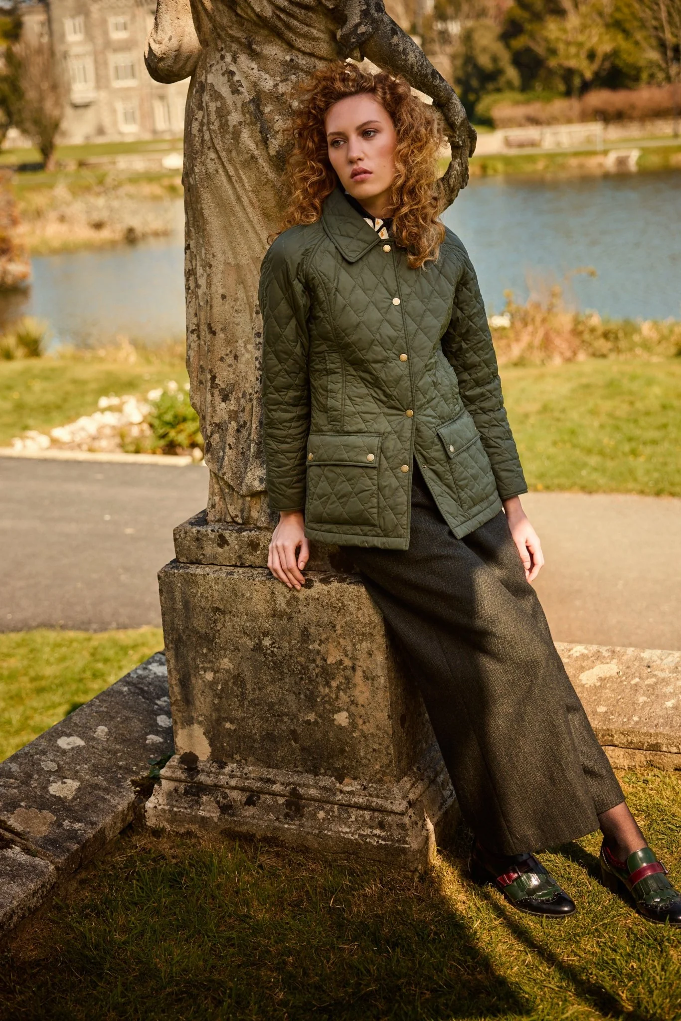 Molly Quilted Jacket - Olive