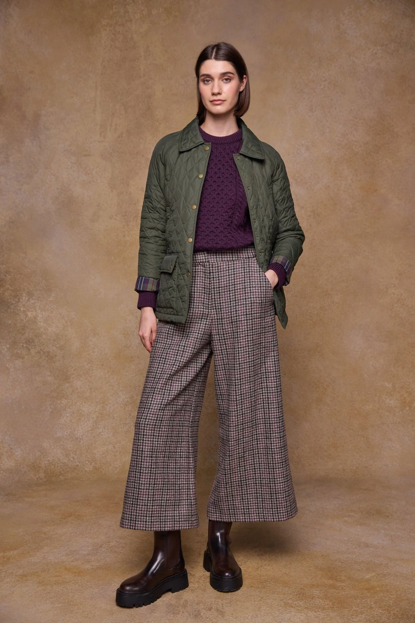 Molly Quilted Jacket - Olive - Image 3