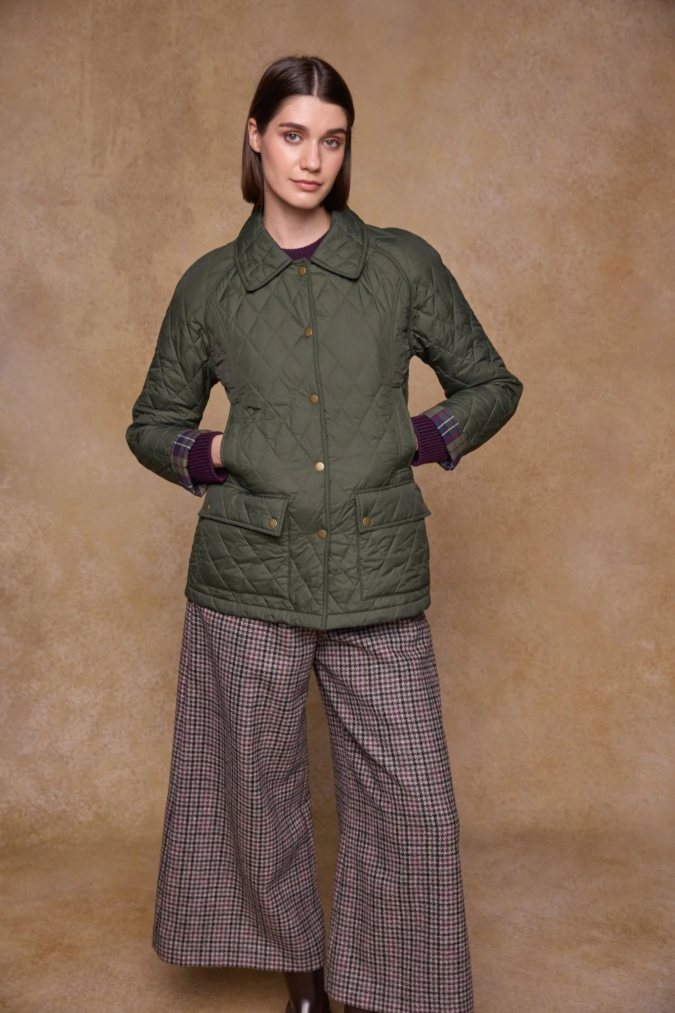Molly Quilted Jacket - Olive - Image 5