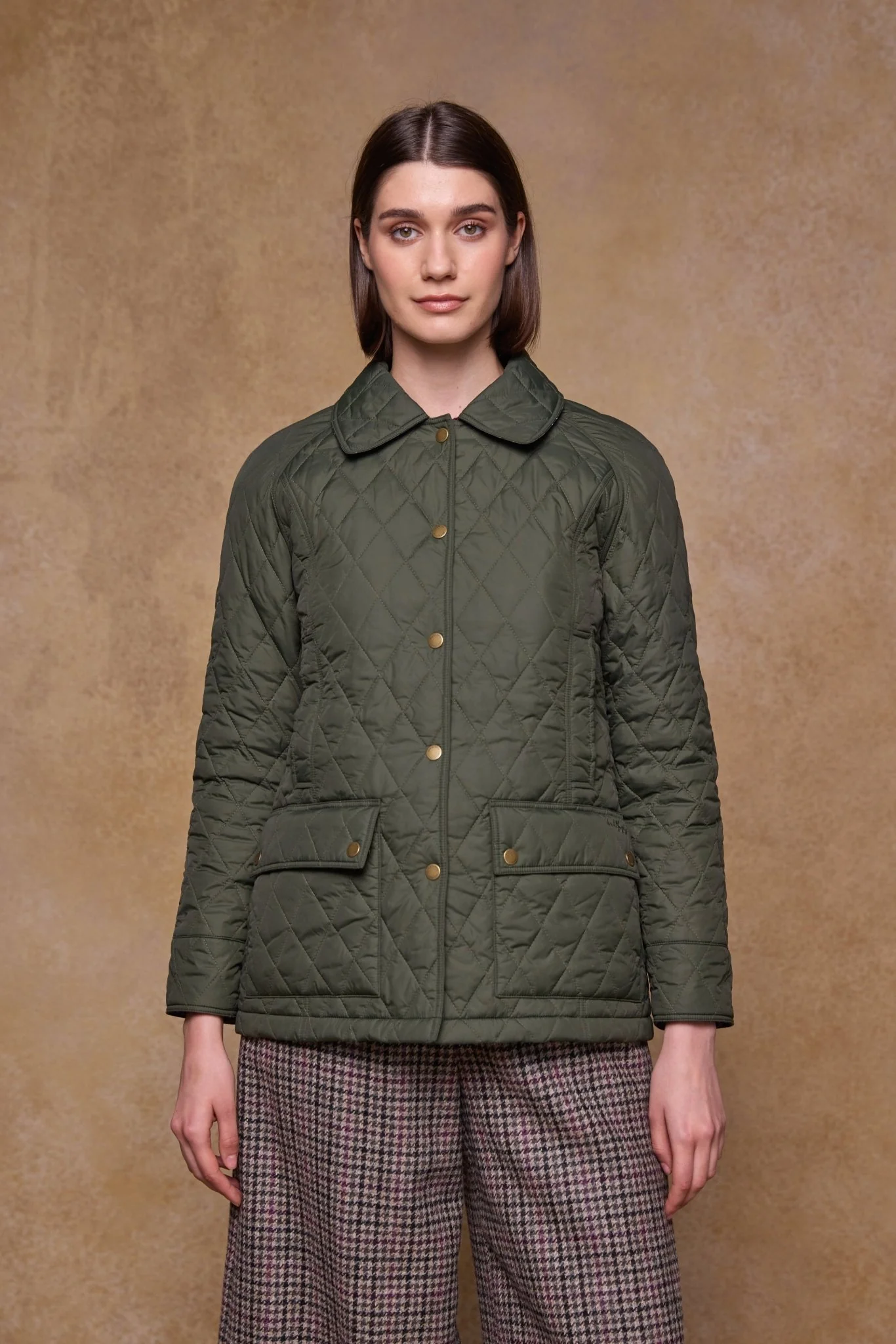 Molly Quilted Jacket - Olive - Image 9