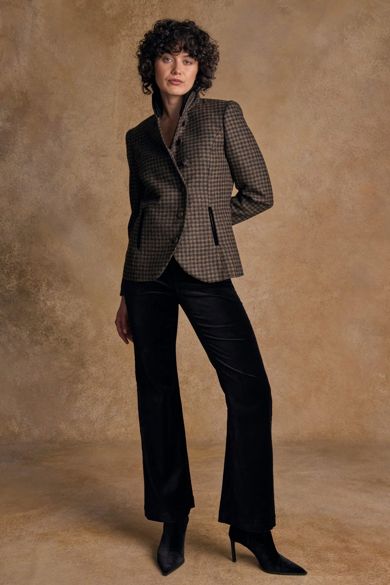 Nicole Tweed Jacket - Earth Check - Image 3