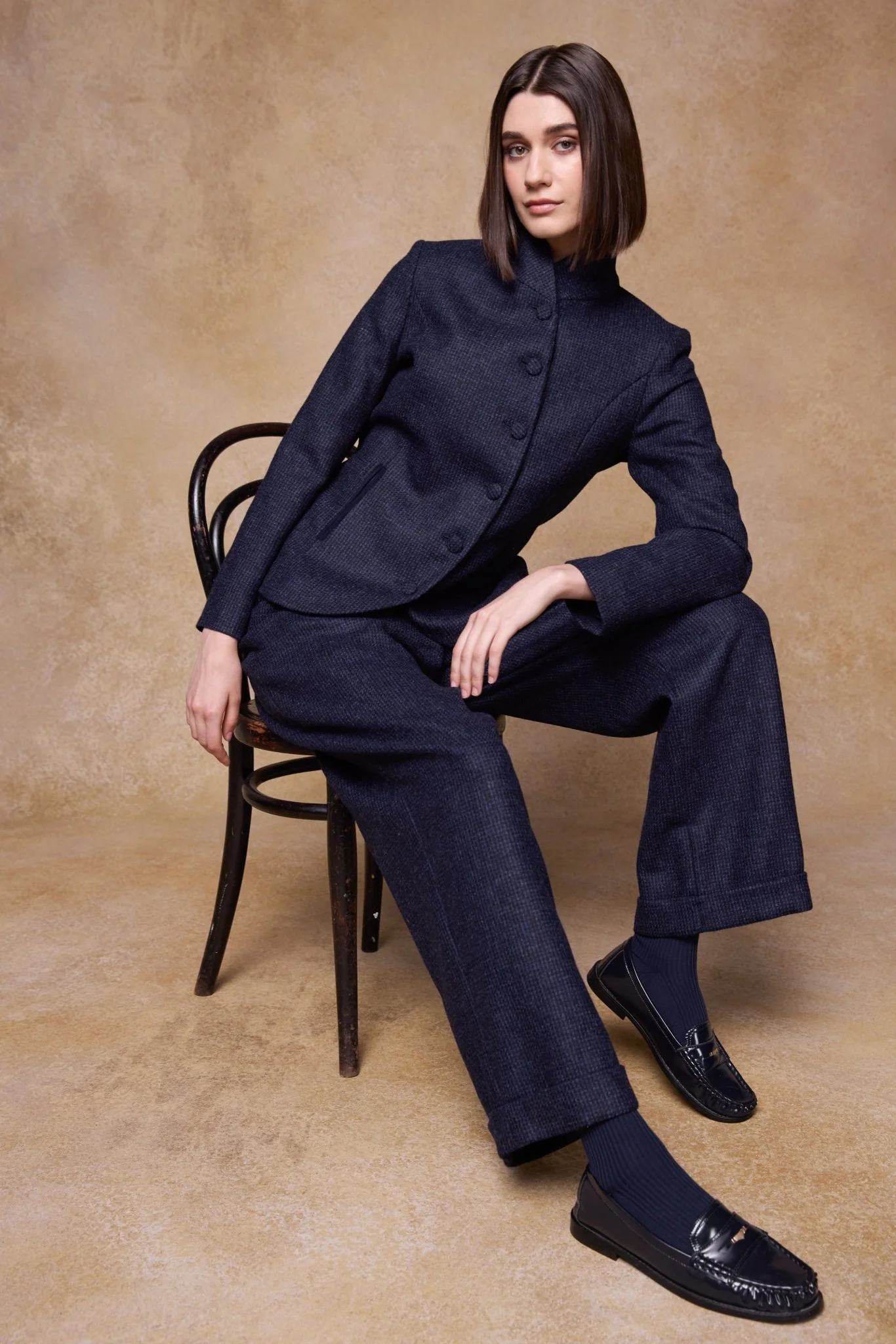 Nicole Tweed Jacket - Imperial Blue - Image 4