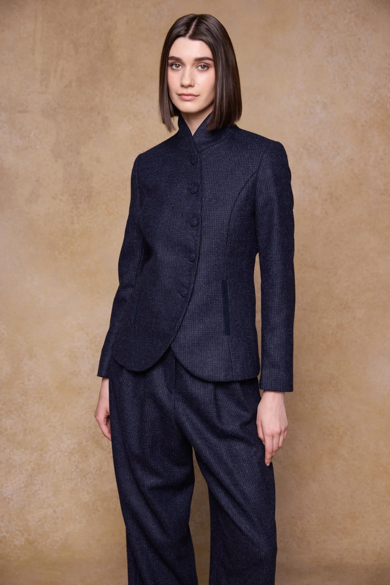 Nicole Tweed Jacket - Imperial Blue - Image 8
