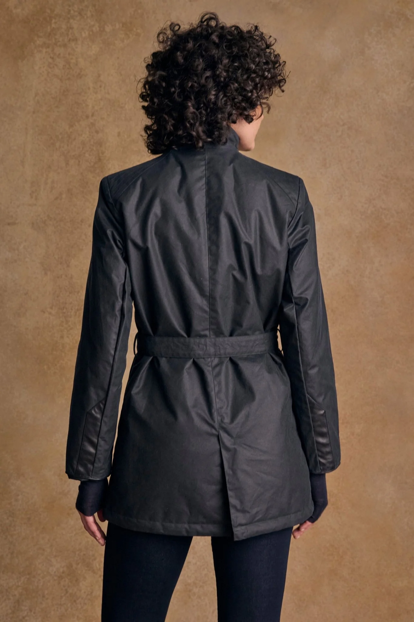 Orla Wax Jacket - Navy - Image 11
