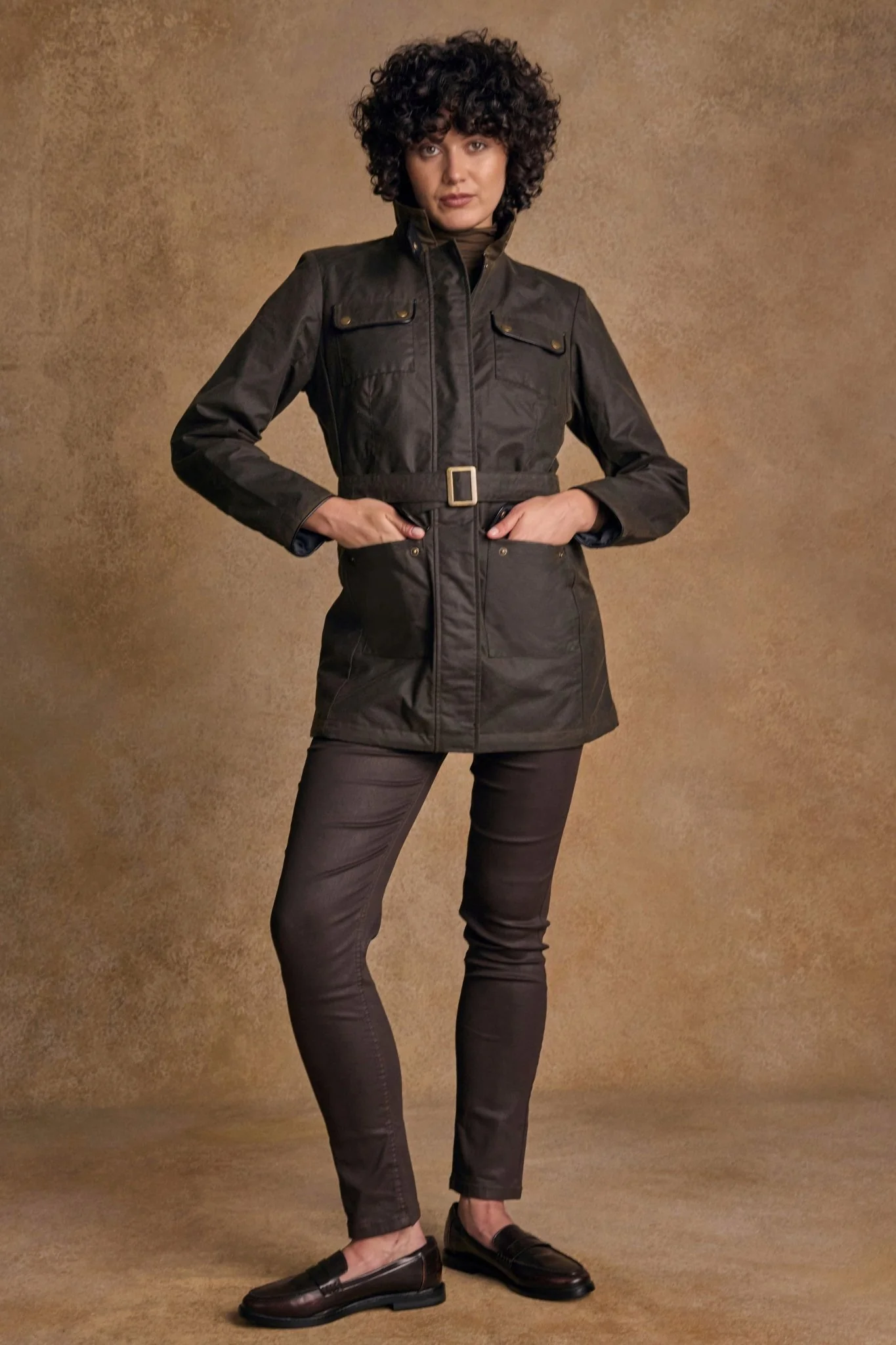 Orla Wax Jacket - Olive - Image 2