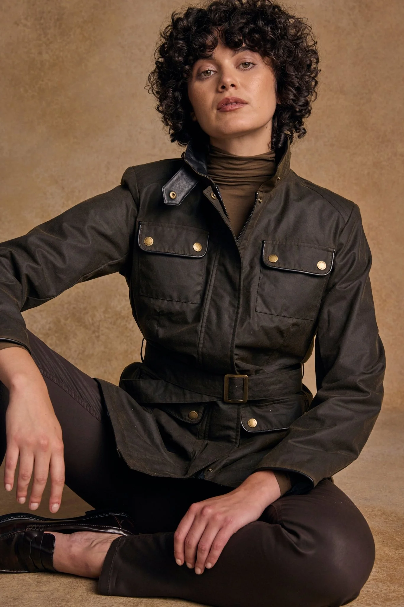 Orla Wax Jacket - Olive - Image 5