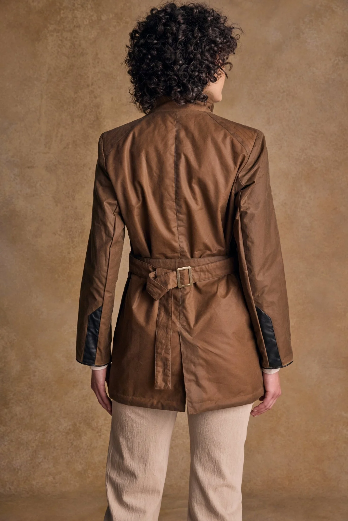 Orla Wax Jacket - Tan - Image 9