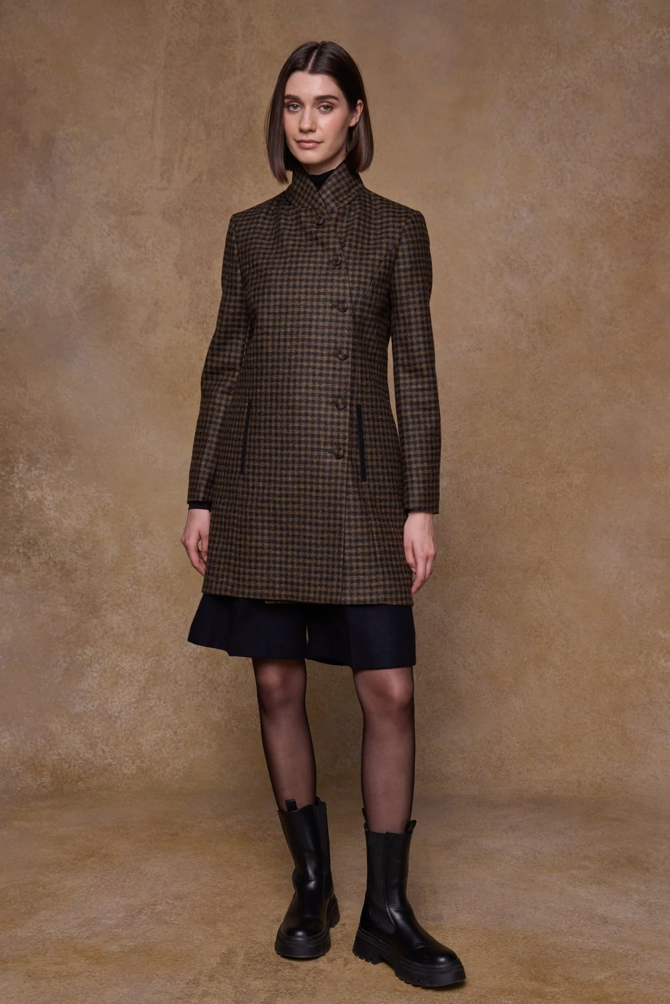 Robin Tweed Coat - Earth Check - Image 4