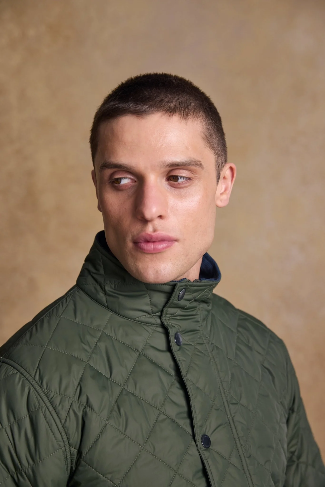 Ronan Quilted Jacket - Olive - Image 7