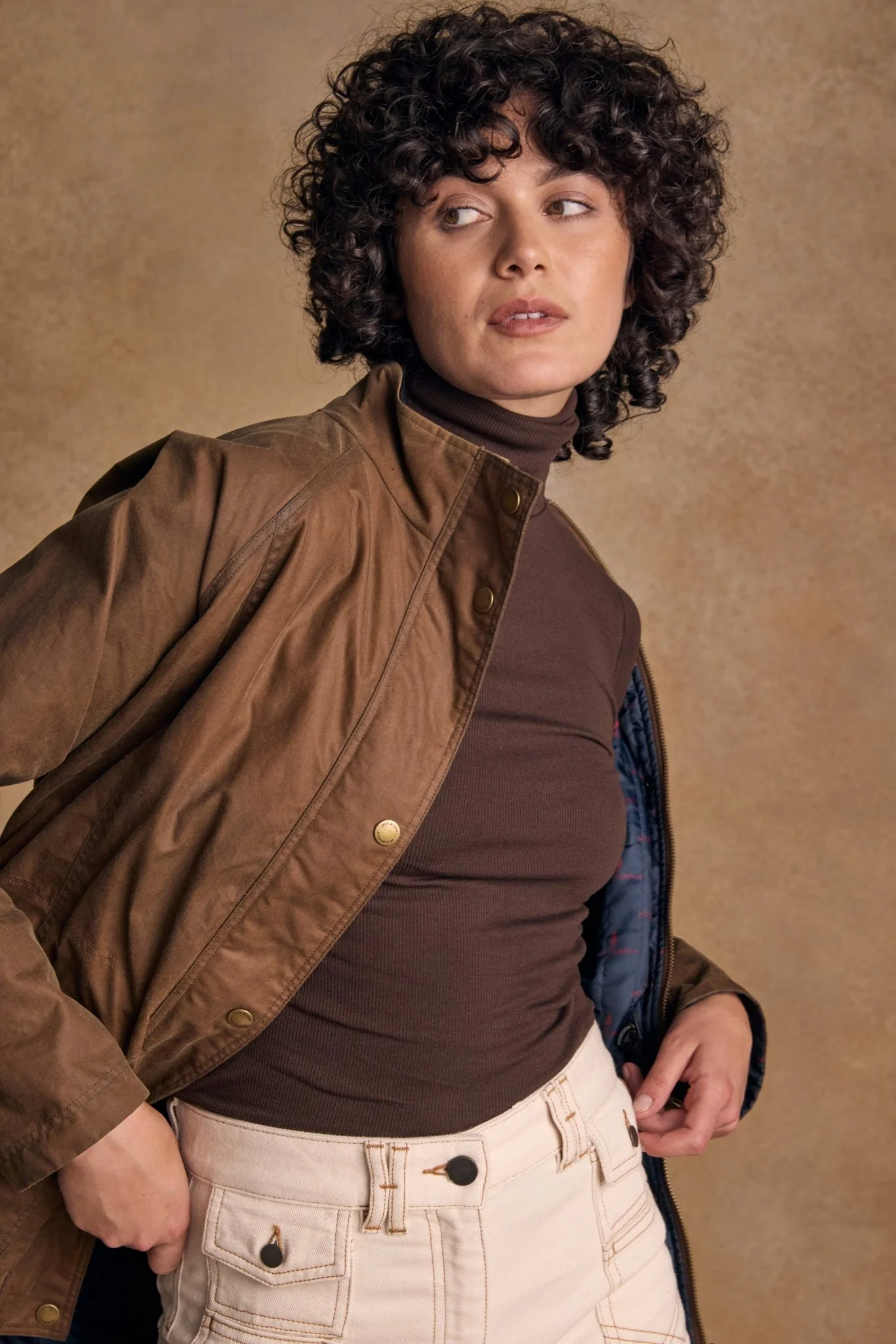 Sally Wax Jacket - Tan - Image 10