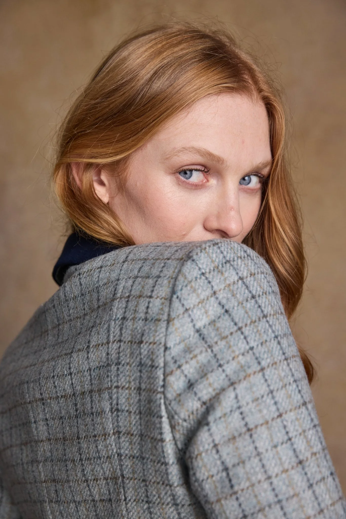 Sasha Tweed Jacket - Jade Check - Image 6