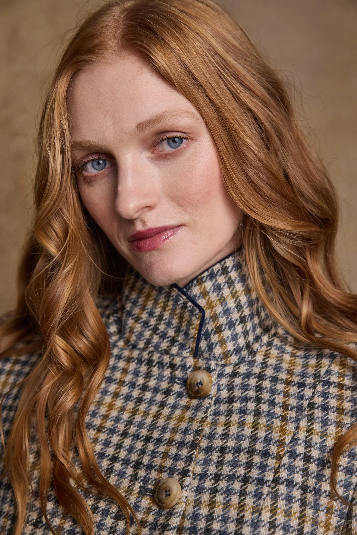Sasha Tweed Jacket - Saffron Cobalt Check - Image 2