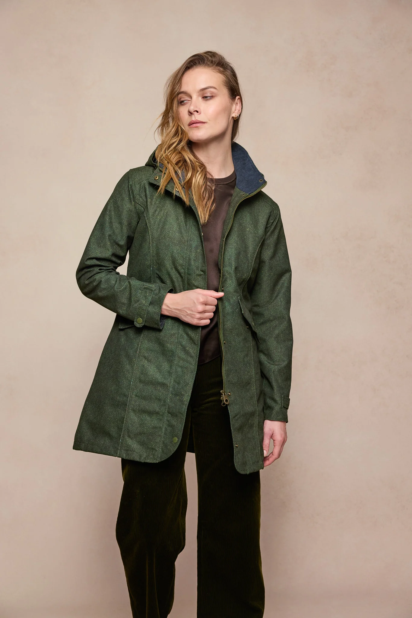 Sophia Waterproof Jacket - Green Fields - Image 5