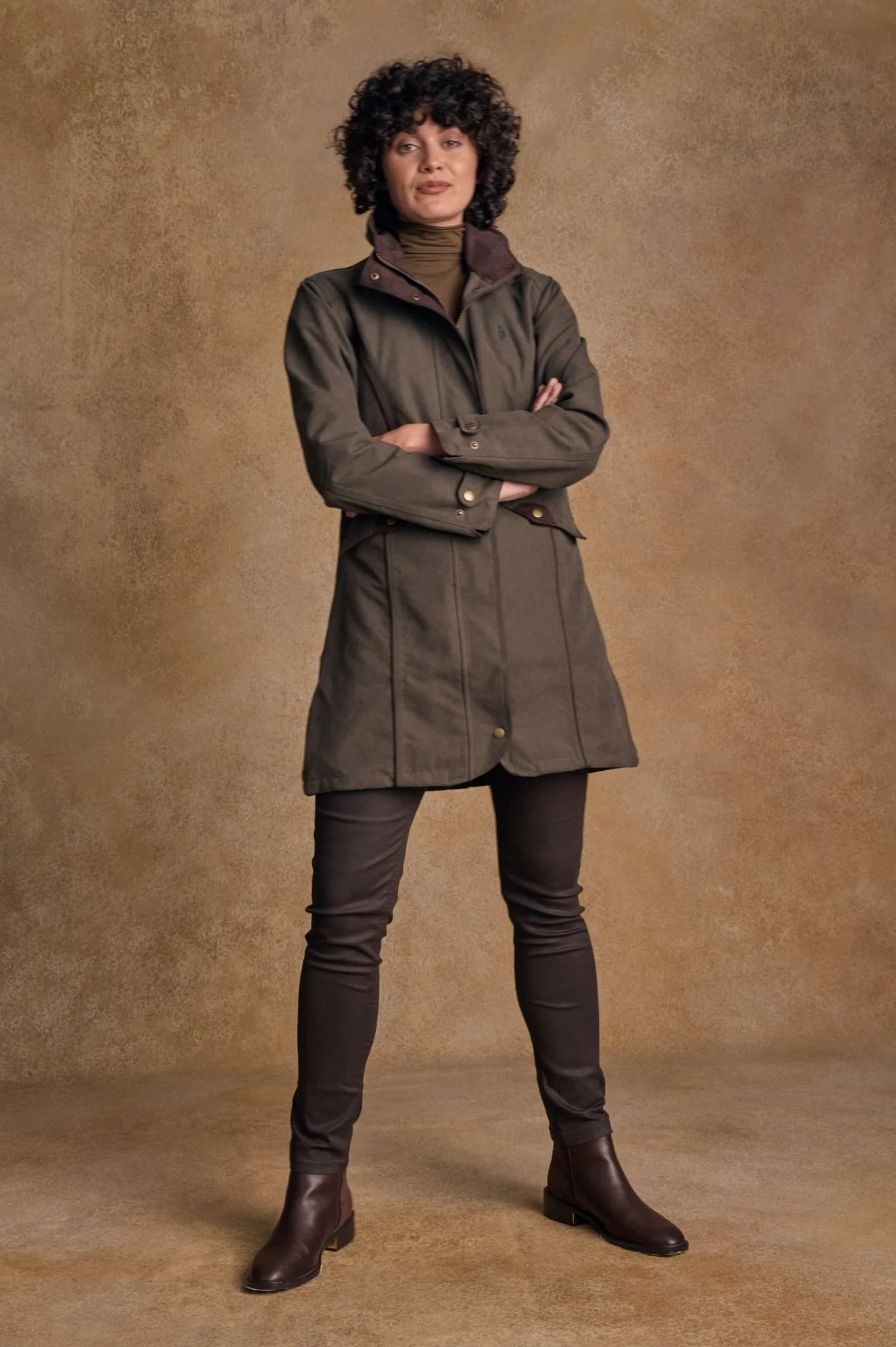 Una Waterproof Jacket - Olive - Image 9