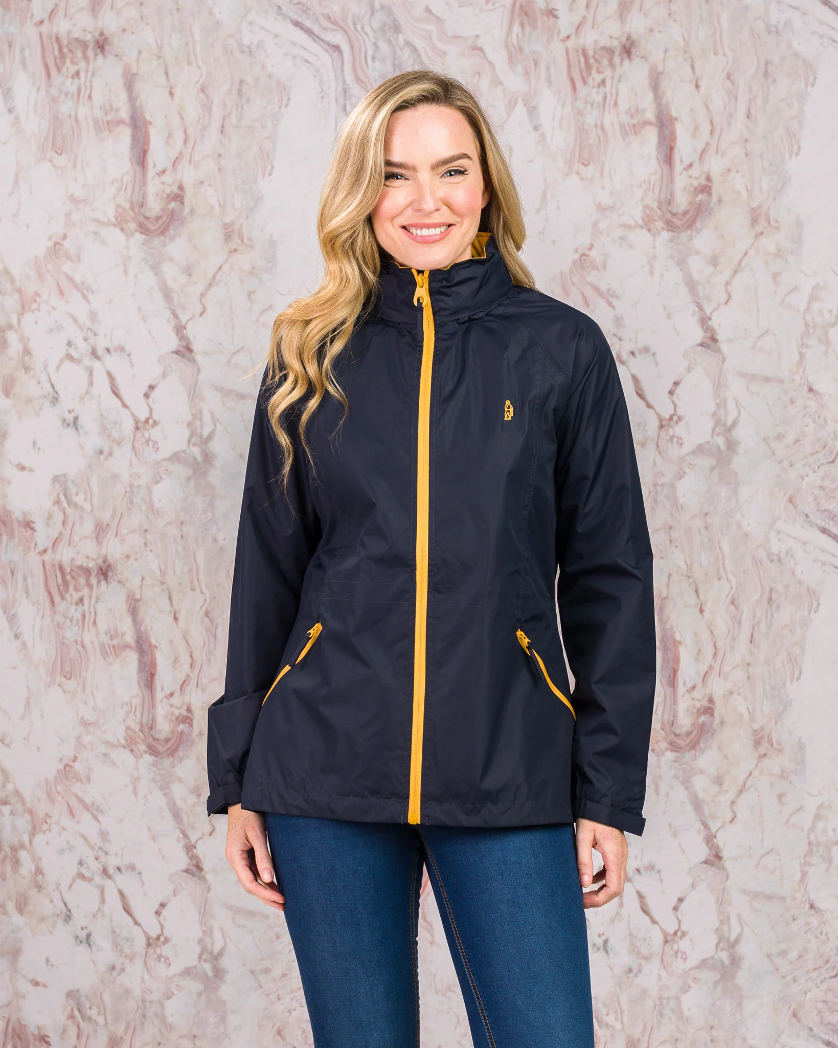 Willow Lightweight Waterproof Jacket - Navy